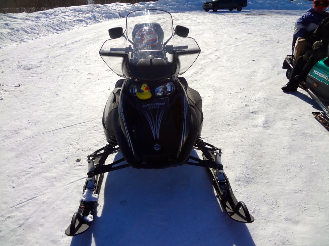 Snow machine. Is Eider driving?