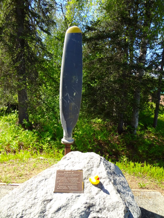 Propeller of lost military plane in the 1950s