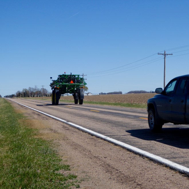 Tall piece of farm equipment