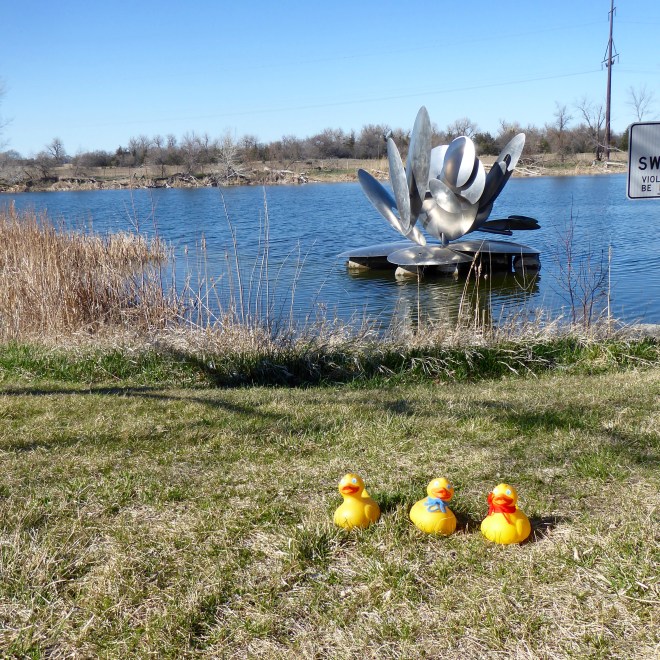Sculpture at westbound rest area mile post 270
