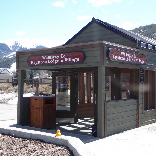 Let's take the pedestrian tunnel 
