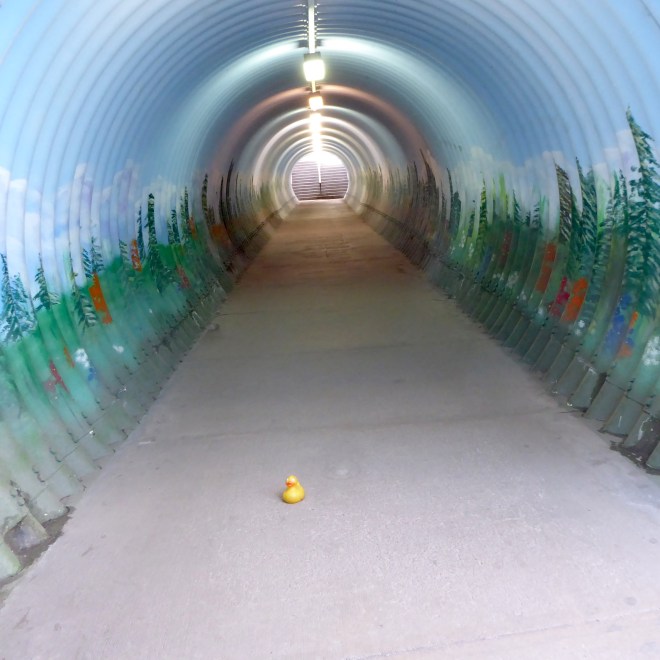Inside the pedestrian tunnel