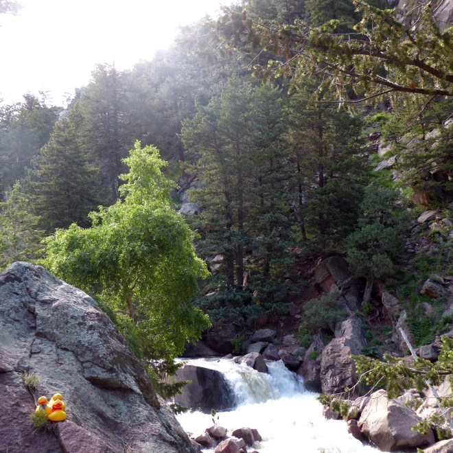 These rock walls are tall and steep