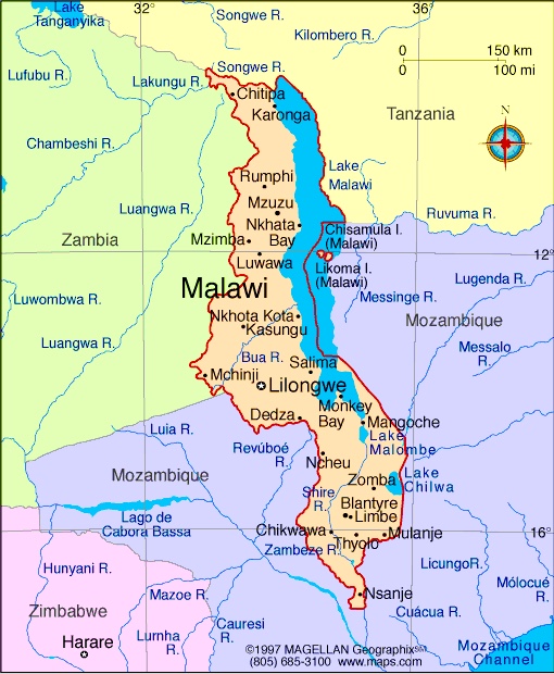 Malawi in Southern Africa