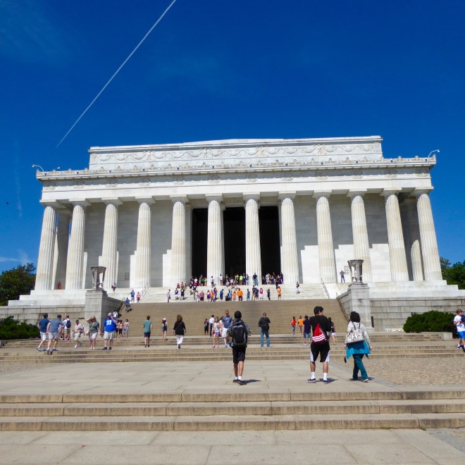 Steps to Lincoln Memorial