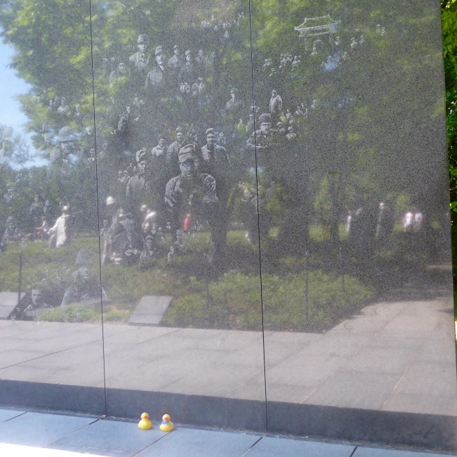 Korean Memorial, etched wall