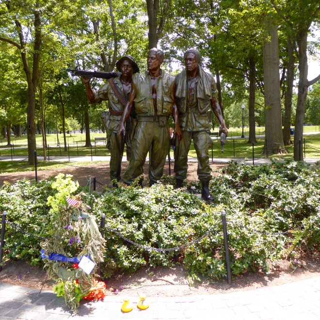 Three soldiers--Vietnam Memorial