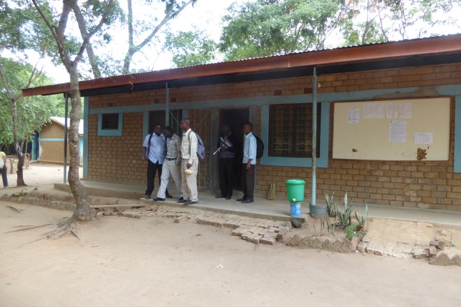 Secondary teachers by administration building