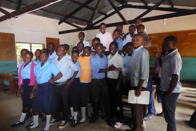 Students love to have photos taken.