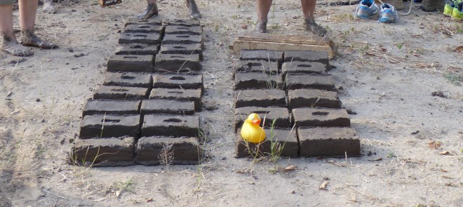 Bricks will dry in tropical sun