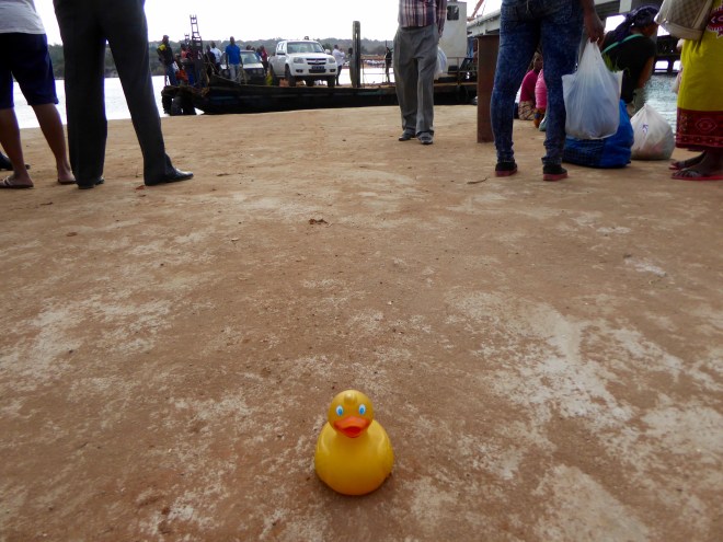 Waiting for the Nikomati River Ferry to go back to Maputo 
