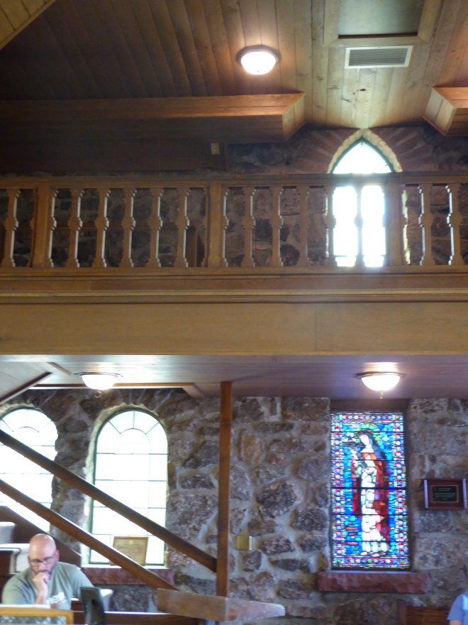 View of loft and window