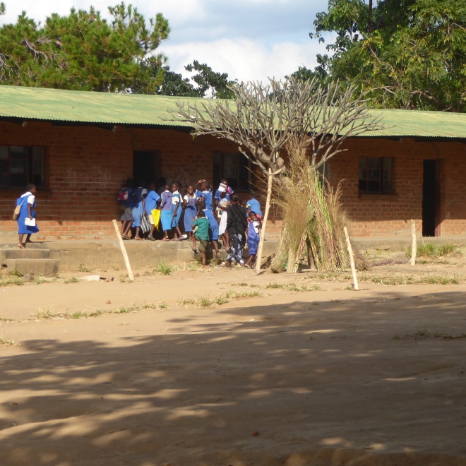 Children going to school