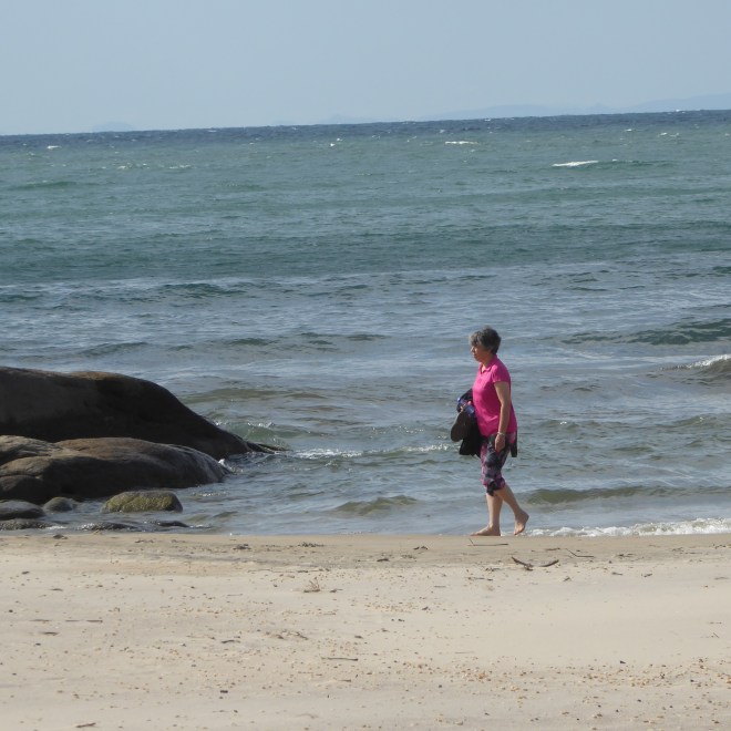 Bright color on the beach