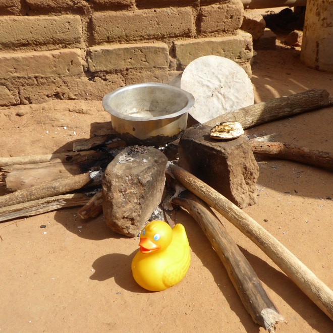 Three stone stove, using much wood