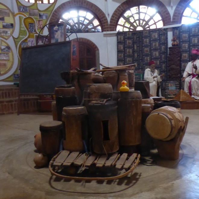 Artifacts inside museum