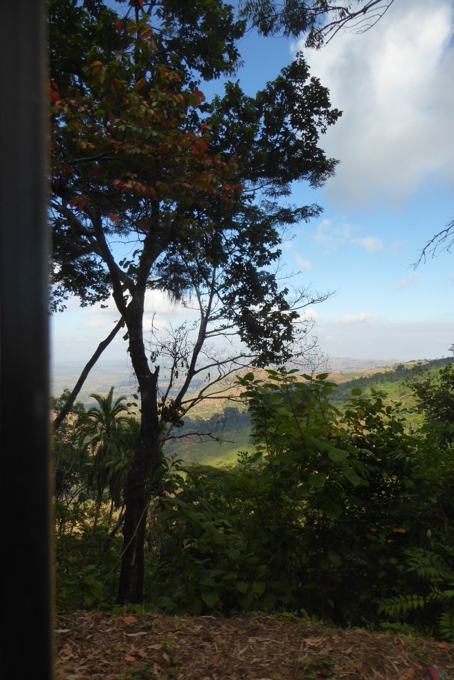 Heading down toward town