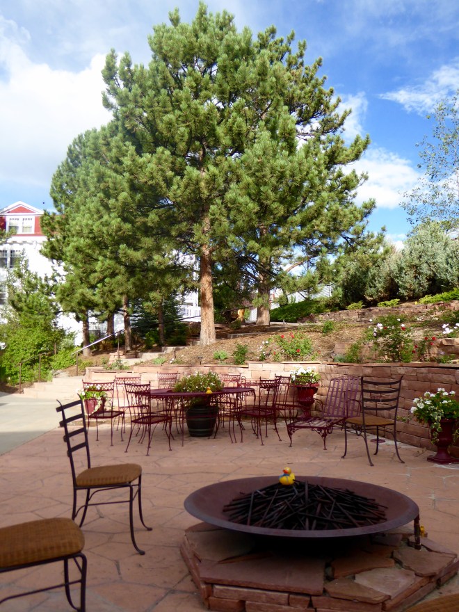 View of conversation area from our room