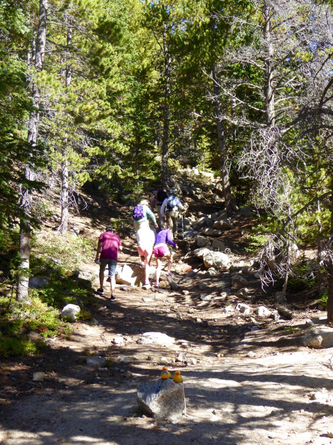 Starting the hike to St. Mary's Glacier