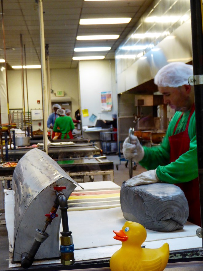 Gray is filling for candy cane