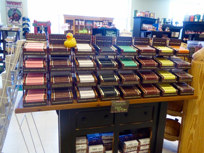 Huge variety of chocolate bars