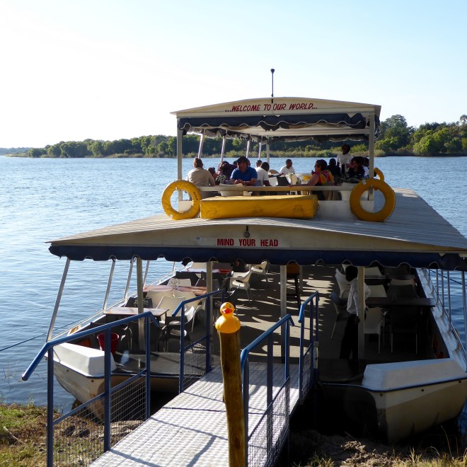 Getting on the river boat