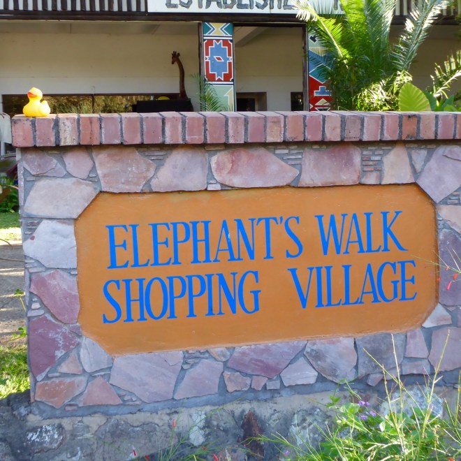 Elephant Walk Shopping. Many beautiful craft stores inside.