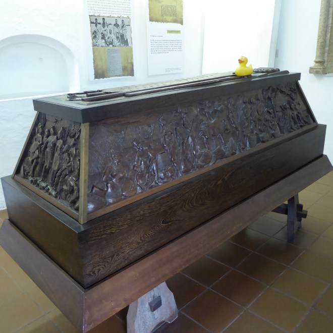 Wooden coffin