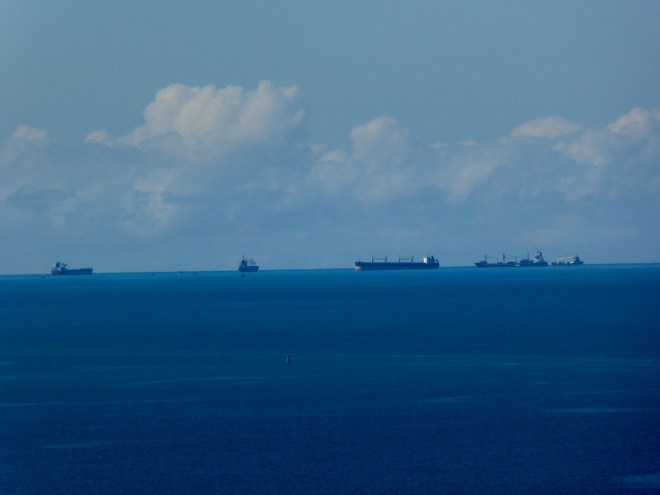 Ships on Maputo Bay