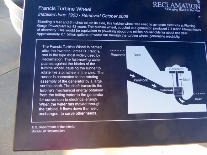 We sat on this turbine. It was really used for 42 years