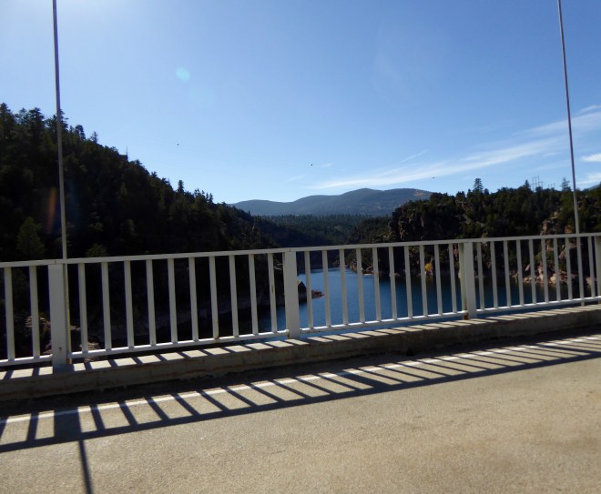Leaving Flaming Gorge Recreational Area.