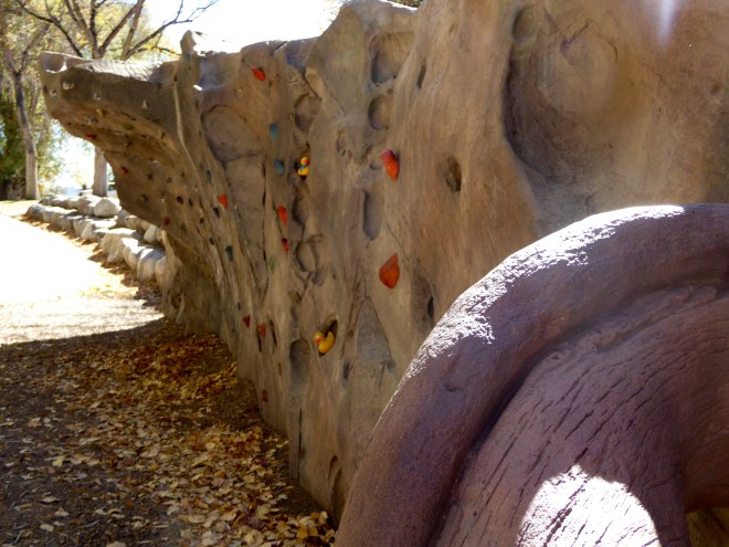 Our first climbing wall