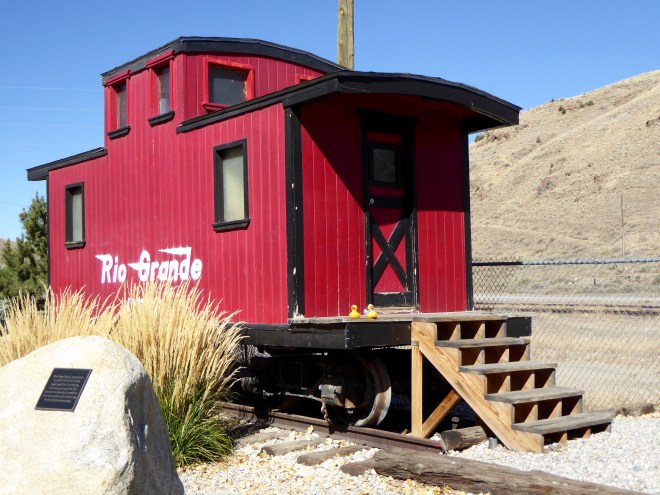 Caboose formerly used in Salida