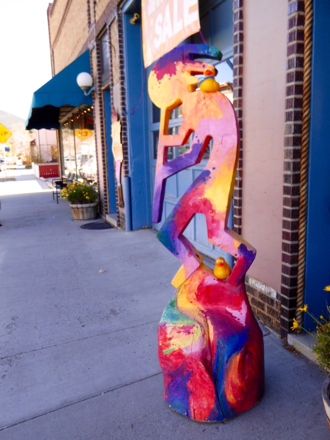 Street art. Decorated by Colorado Traveling Ducks