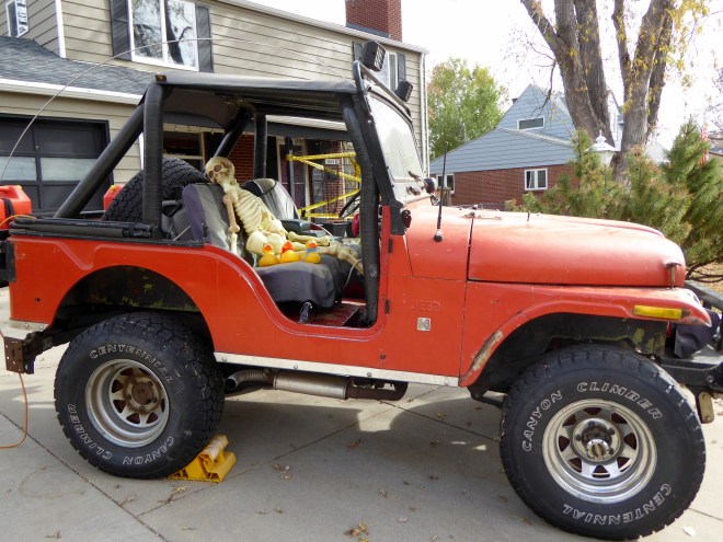 We don't want to ride with him, mom