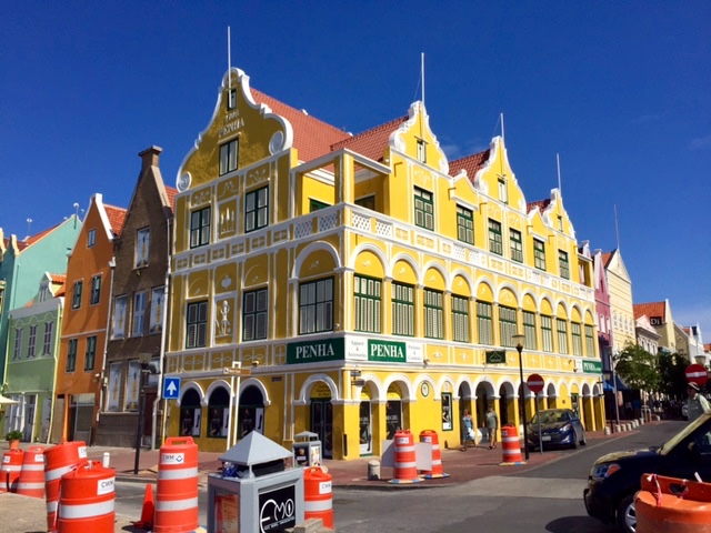 Colorful buildings in Willemstad, a UNESCO World Heritage Site