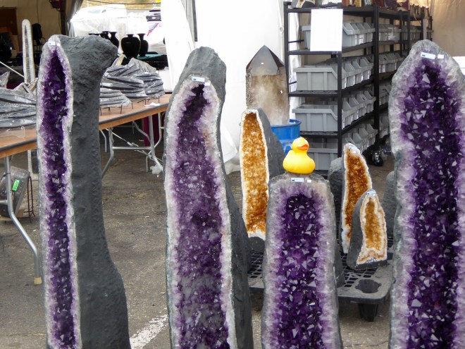 Amethyst and Citrine Geodes