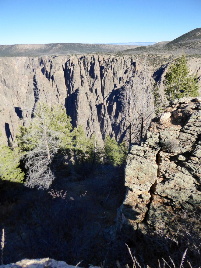 Steep wall of the Black Canyon