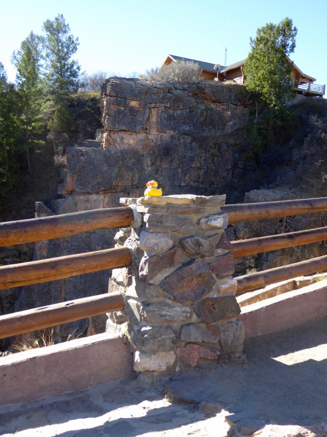 Looking up to Visitor's Center