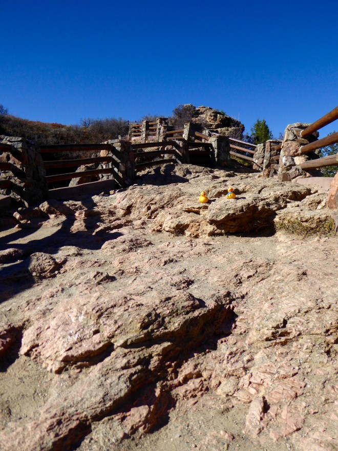 Looking up to Visitor's Center