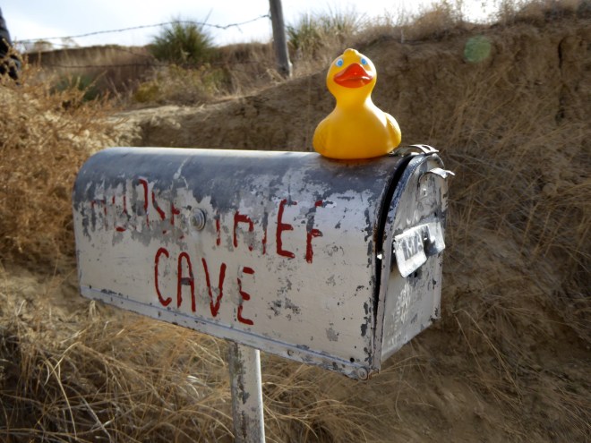 A mailbox for Horse Thief Cave?