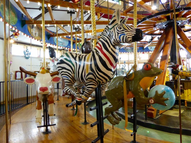 Frog playing with a ball