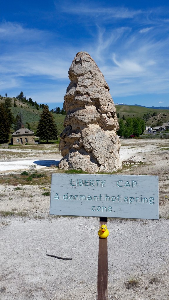 Dormant hot spring cone