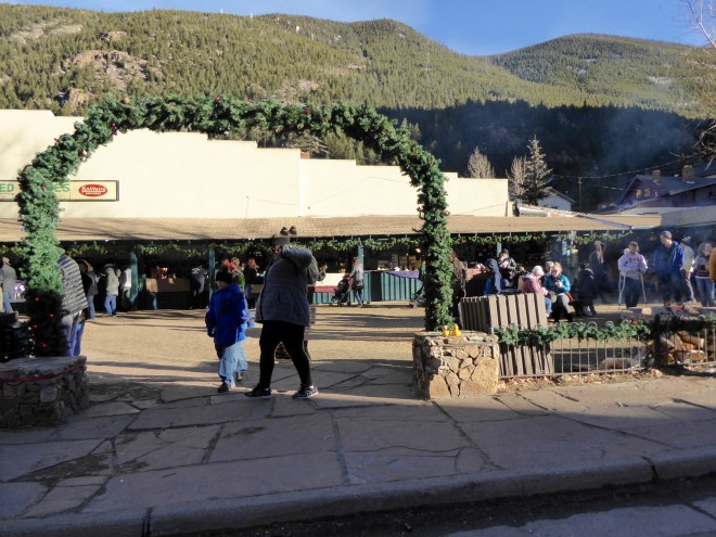 Entering Christmas market