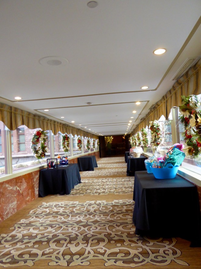 Walking in sky bridge