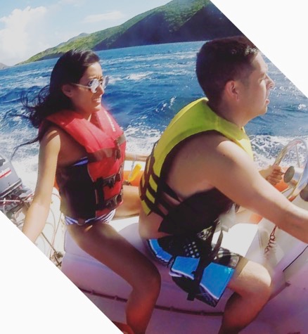 Bucket's parents heading to snorkeling area.