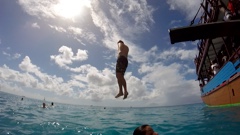 Bucket's dad. Soon to be landing in Caribbean Sea