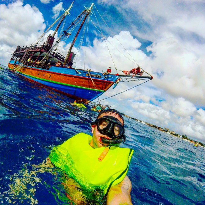 Caribbean water is so blue