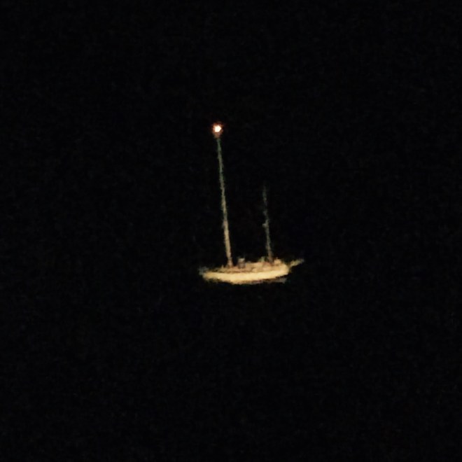 Sailboat in distress