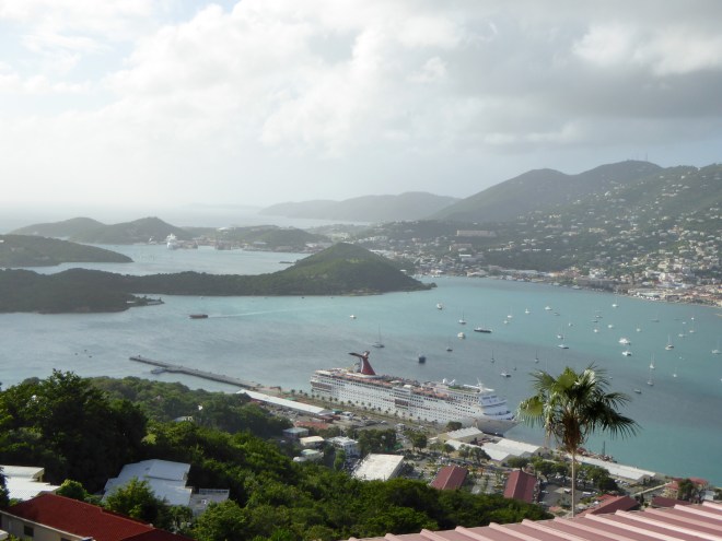 Our ship in the harbor